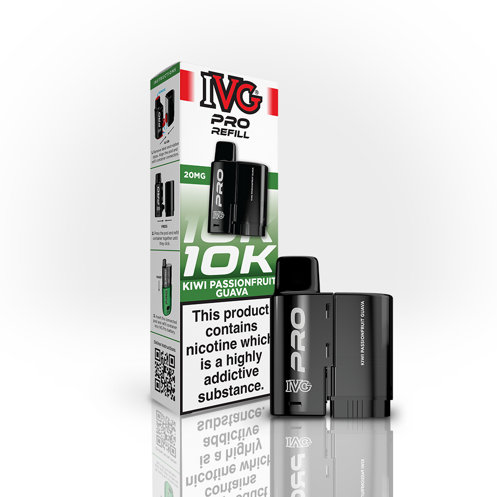 IVG Pro 10K Pod Kiwi Passion Goyave 20mg