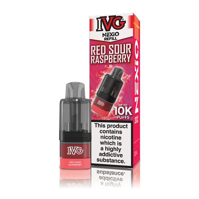 IVG NEXiO Red Sour Raspberry pod 10ml 20mg