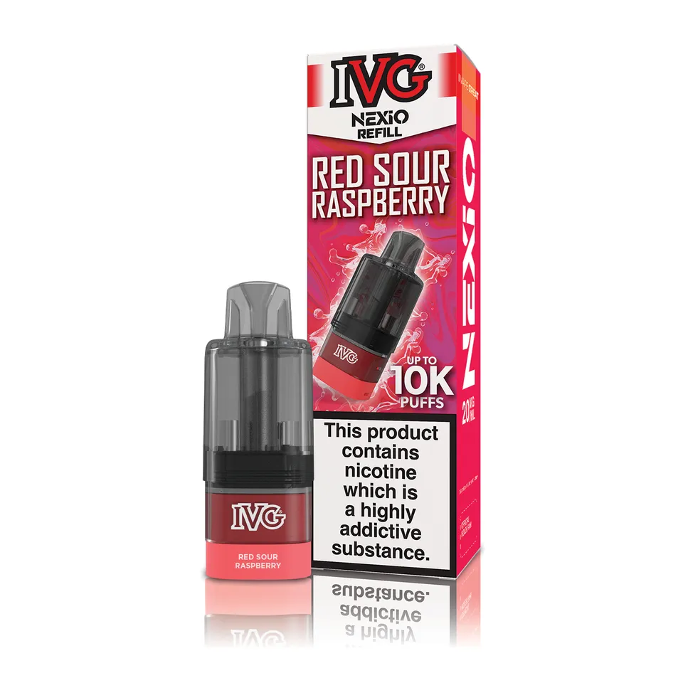 IVG NEXiO Red Sour Raspberry pod 10ml 20mg