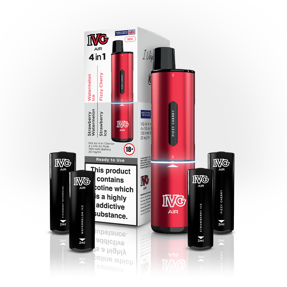 IVG Air 4-en-1 rouge kit pod rechargeable 20mg