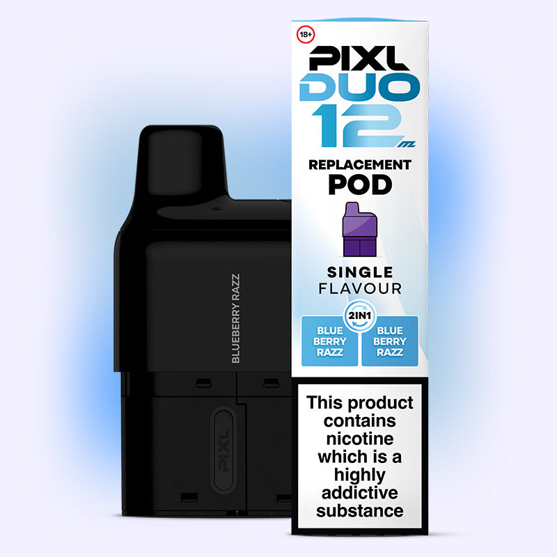 Pixl Duo 12 Pod Blueberry Razz 20mg double goût