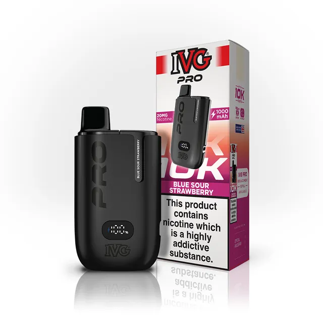 IVG PRO Blue Sour Strawberry kit pod 10K 20mg