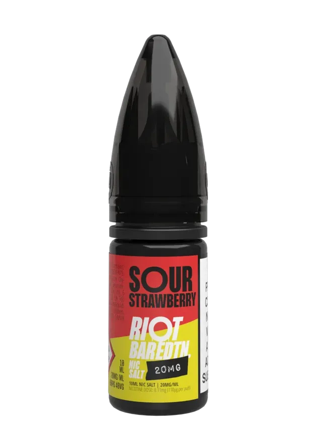 Riot Squad BAR EDTN Sour Strawberry e-liquide 10ml 10mg fraise