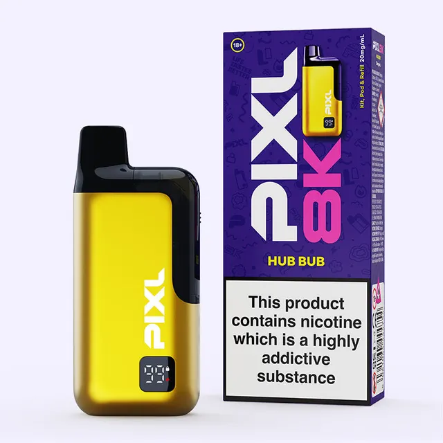 PIXL 8000 Kit puff Hub Bub 20mg rechargeable