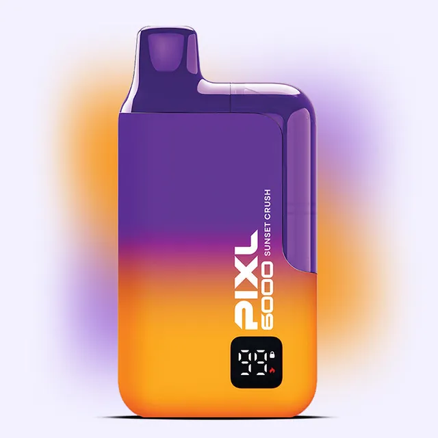 PIXL 6000 Sunset Crush puff rechargeable 20mg mangue tropical