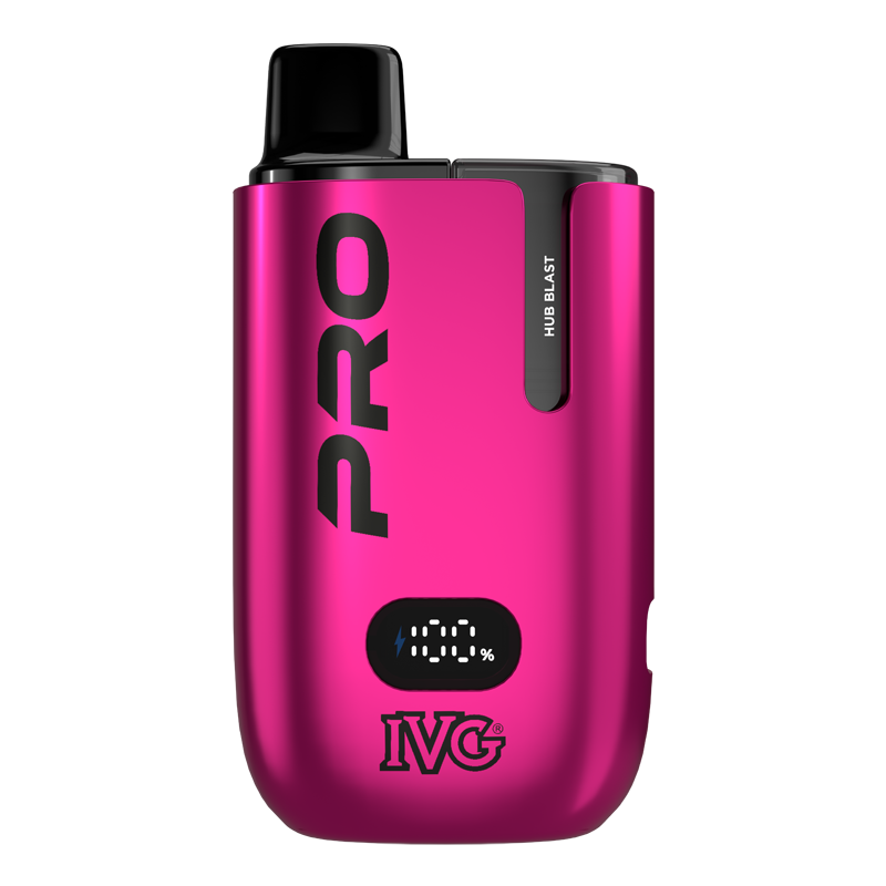 IVG Pro 10K Hub Blast kit pod rechargeable 20mg bubble-gum