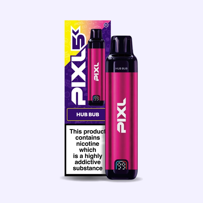 PIXL 5K Strawberry Hub Bub Kit pod rechargeable 20mg fraise bubblegum