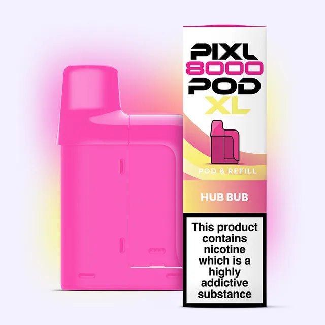 PIXL 8000 Hub Bub pod prérempli 20mg bubblegum