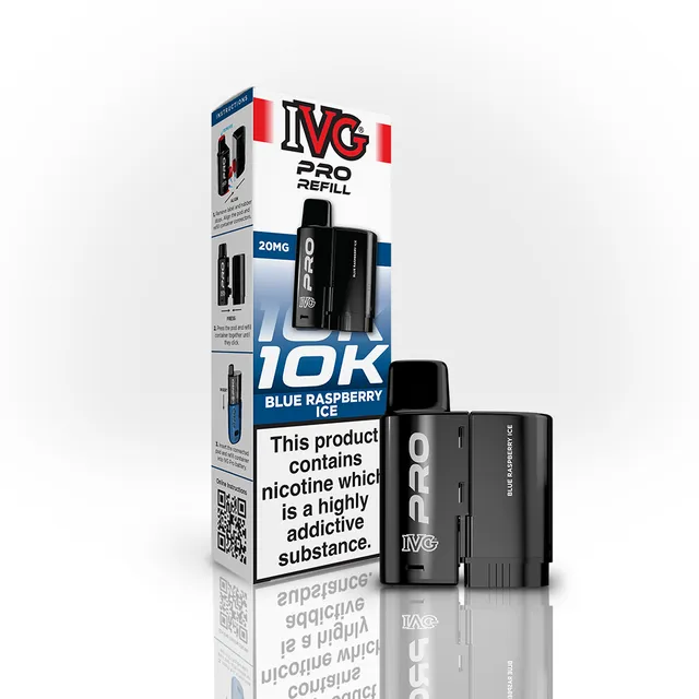 IVG Pro 10K Pod Framboise Bleue Glacée 20mg 2ml+10ml