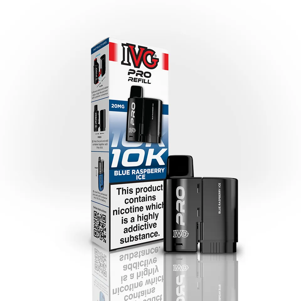 IVG Pro 10K Pod Framboise Bleue Glacée 20mg 2ml+10ml