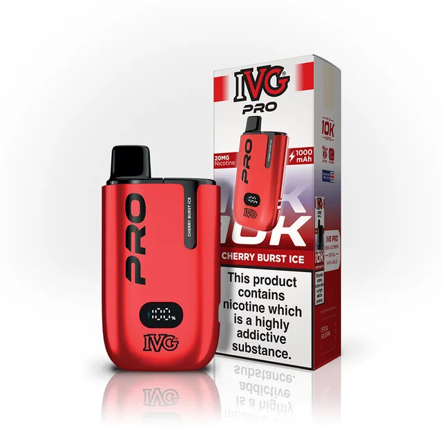 IVG Pro 10K kit pod cerise glacée 20mg 12ml 10000 bouffées