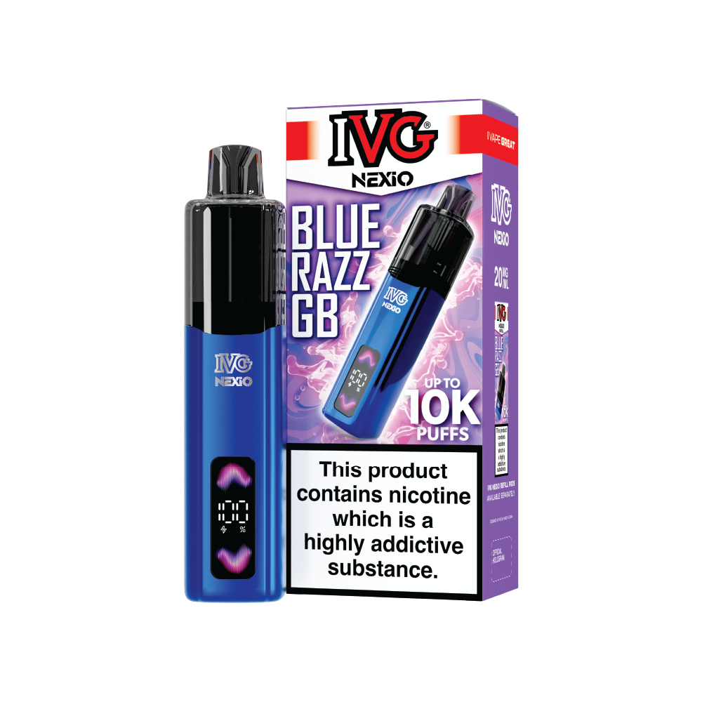 I Vape Great Plus IVG NEXiO Blue Razz GB kit pod 20mg