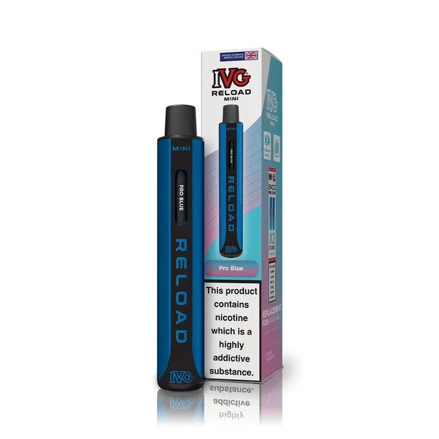 IVG Reload Mini Pro Blue kit pod rechargeable 20mg myrtille