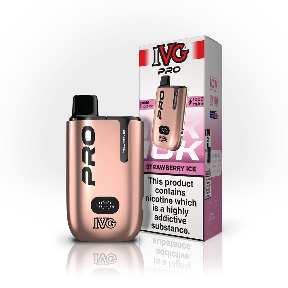 IVG PRO Strawberry Ice kit pod 10K 20mg