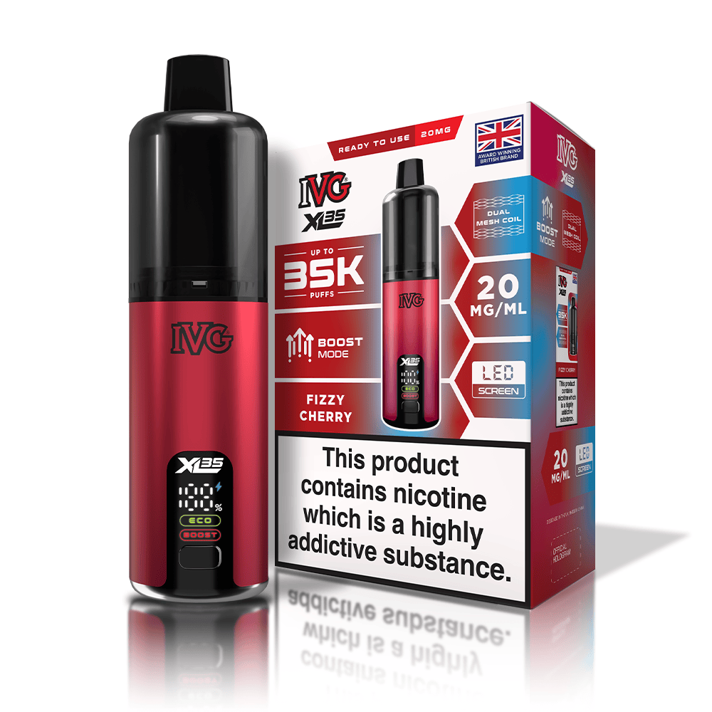 IVG XL35 Fizzy Cherry kit pod rechargeable 35000 puffs
