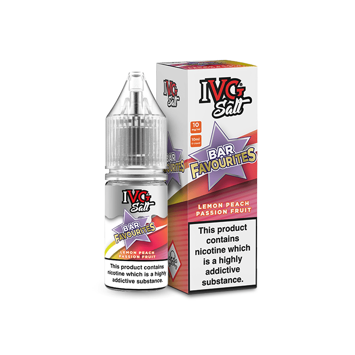 IVG Bar Favourites e-liquide citron pêche passion 10ml 20mg