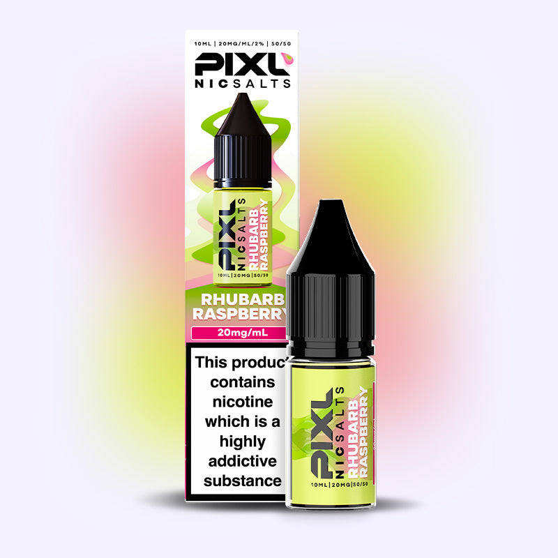 PIXL Nic Salts e-liquide rhubarb raspberry 10ml 20mg