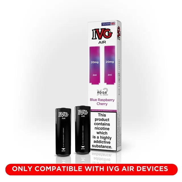 IVG Air Blue Raspberry Cherry pods framboise cerise 20mg