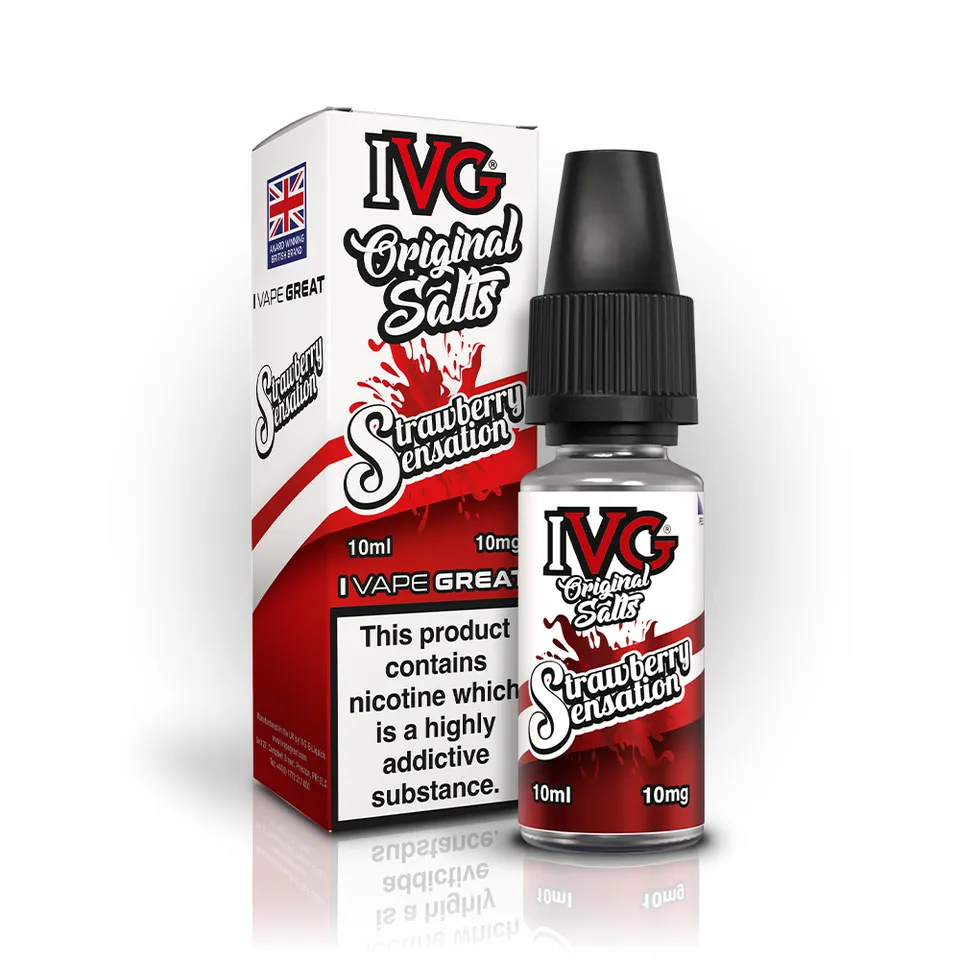 IVG Original Salts Strawberry Sensation e-liquide 10 ml 10 mg