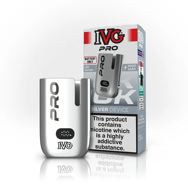 IVG PRO argent batterie pod rechargeable 1000 mAh