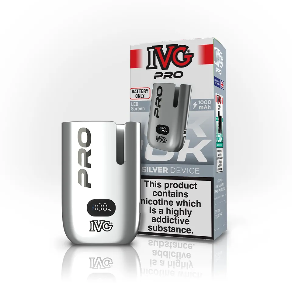 IVG PRO argent batterie pod rechargeable 1000 mAh