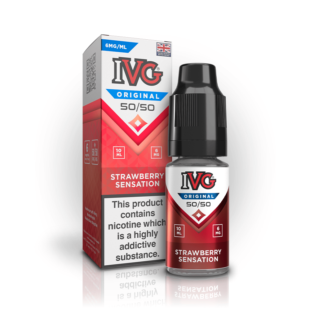 IVG Original 50:50 Strawberry Sensation E-liquide 10ml 3mg