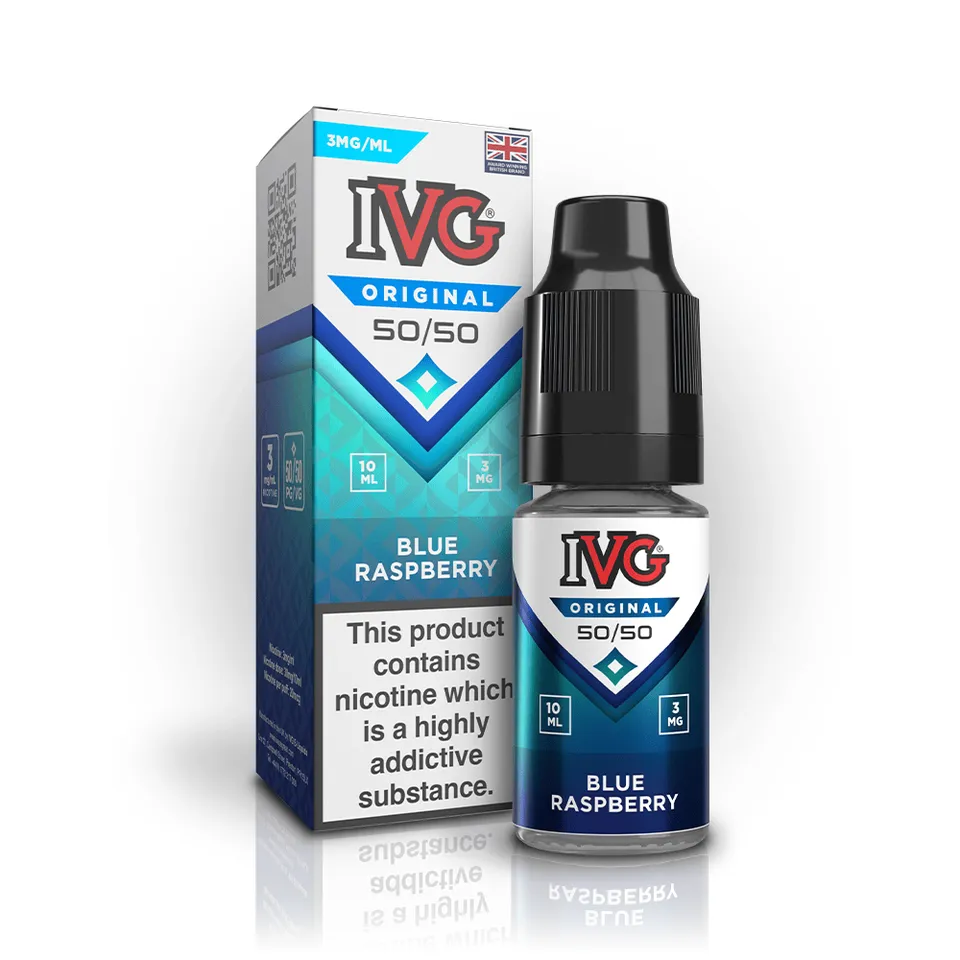 IVG Original 50:50 E-liquide Blue Raspberry 3mg 10ml