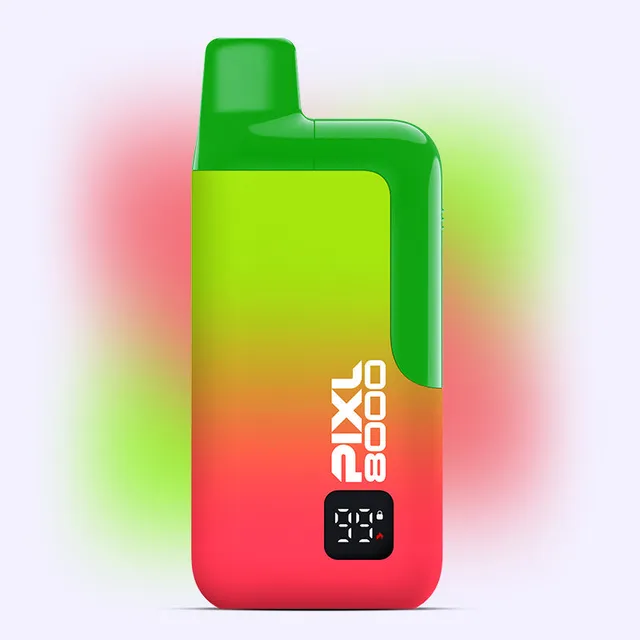 Pixl 8000 Strawberry Kiwi Razz puff rechargeable 20mg fraise
