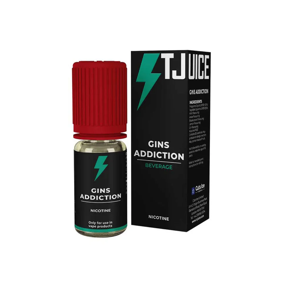 TJuice Gins Addiction E-liquide 12mg 10ml Gin