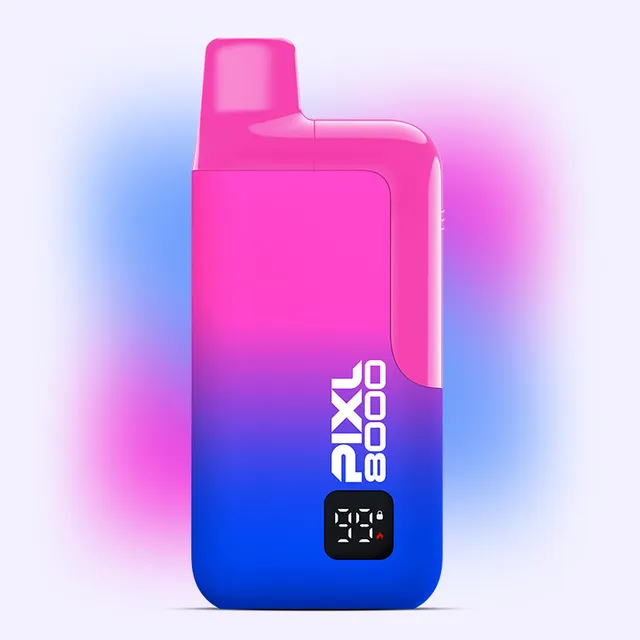PIXL 8000 Blue Razz Chew kit puff rechargeable 20mg bonbon