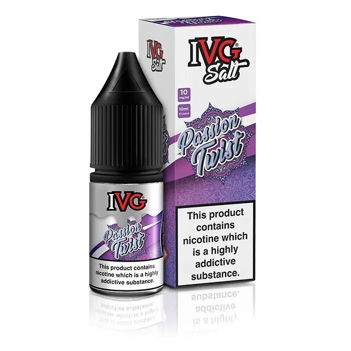 IVG Nic Salts Passion Twist e-liquide 10ml 10mg