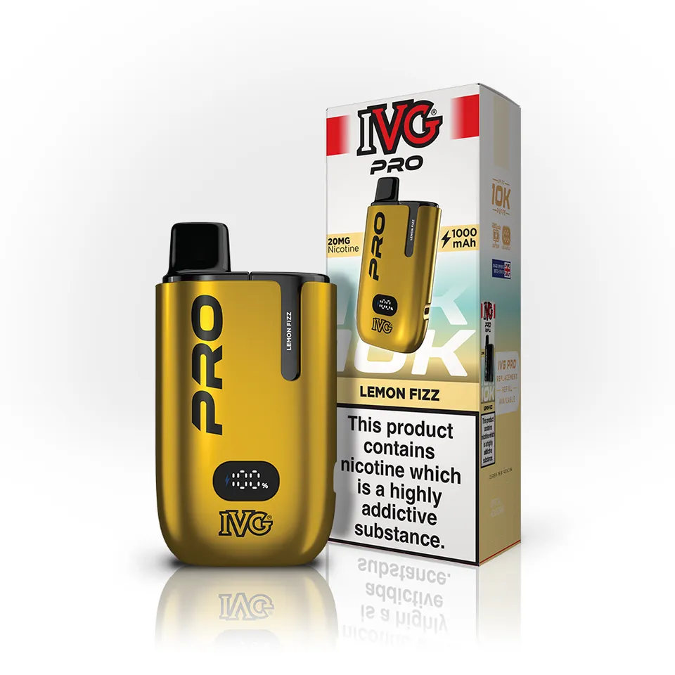 IVG PRO 10K Lemon Fizz kit pod rechargeable 20mg 12ml