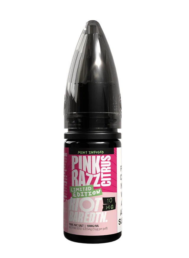 Riot Squad Bar Edtn Pink Razz Citrus e-liquide 10mg 10ml framboise