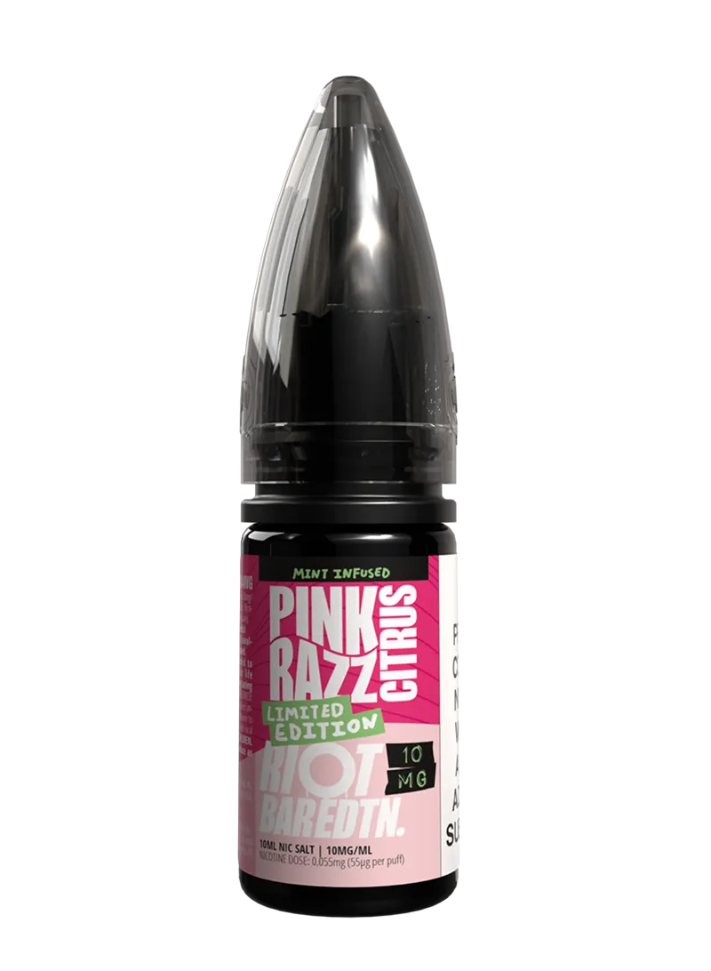 Riot Squad Bar Edtn Pink Razz Citrus e-liquide 10mg 10ml framboise