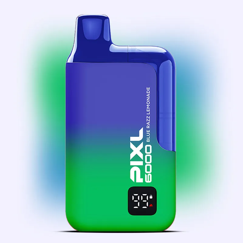 PIXL 6000 Blue Razz Lemonade puff rechargeable 20mg