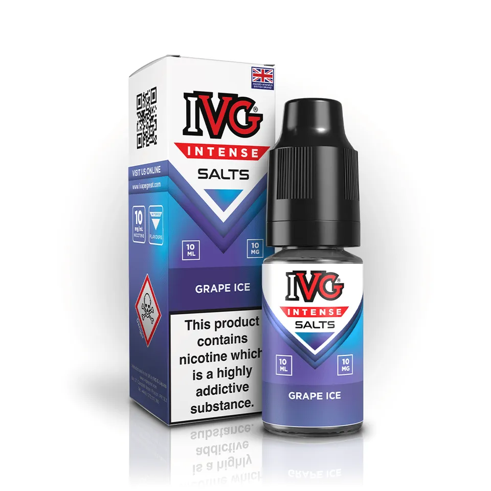 IVG Intense Salts Grape Ice E-liquide 10ml 20mg