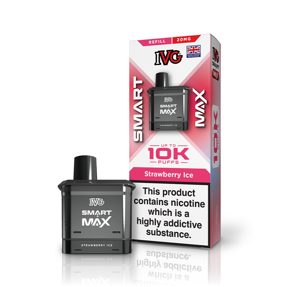 IVG Smart Max Strawberry Ice pod rechargeable 20mg 12ml fraise glacée