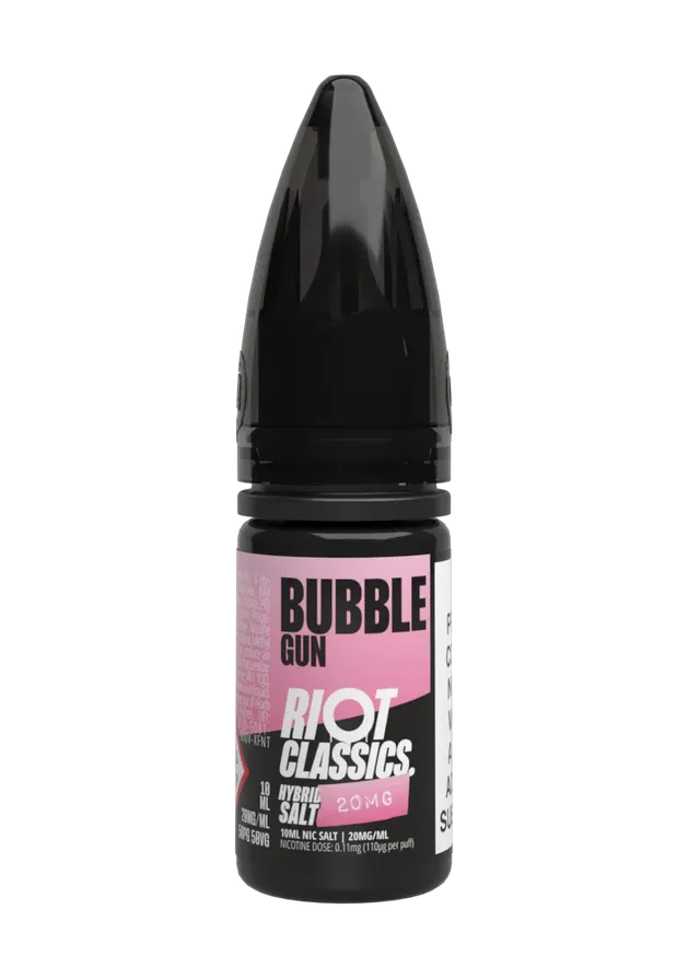 Riot Squad Classics Salt Bubblegun e-liquide 10ml 10mg menthe