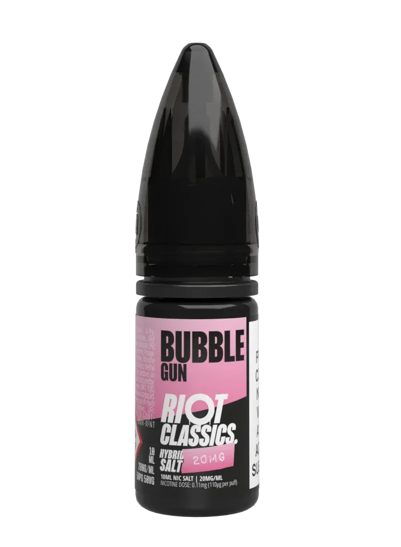 Riot Squad Classics Salt Bubblegun e-liquide 10ml 10mg menthe