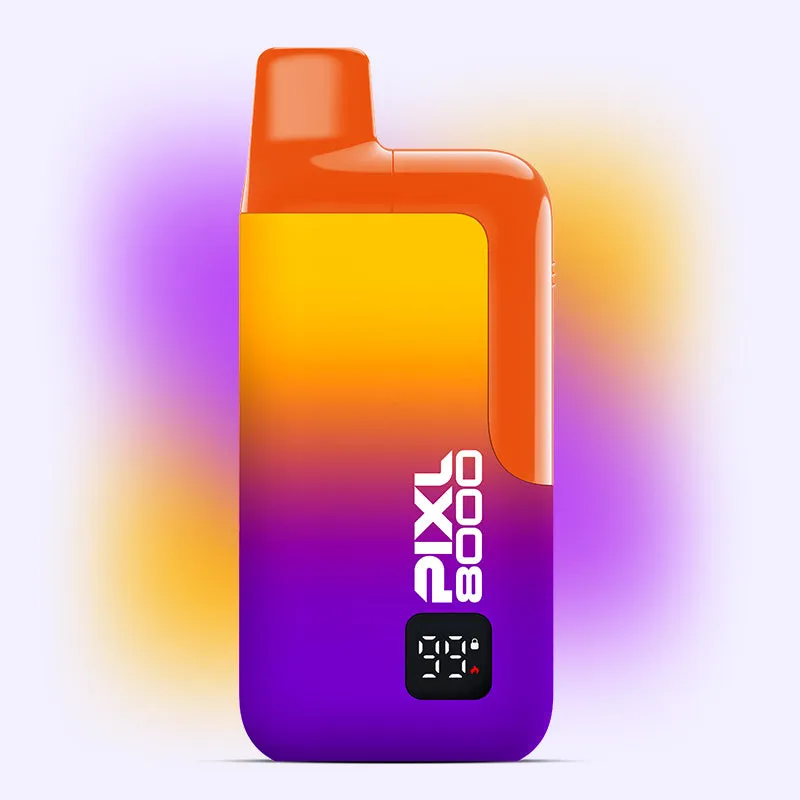 Pixl 8000 Starmix kit puff rechargeable 20mg raisin pêche