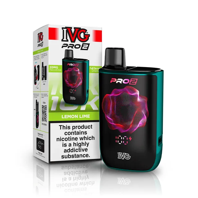 IVG PRO 2 10K Lemon Lime kit pod rechargeable 12 ml