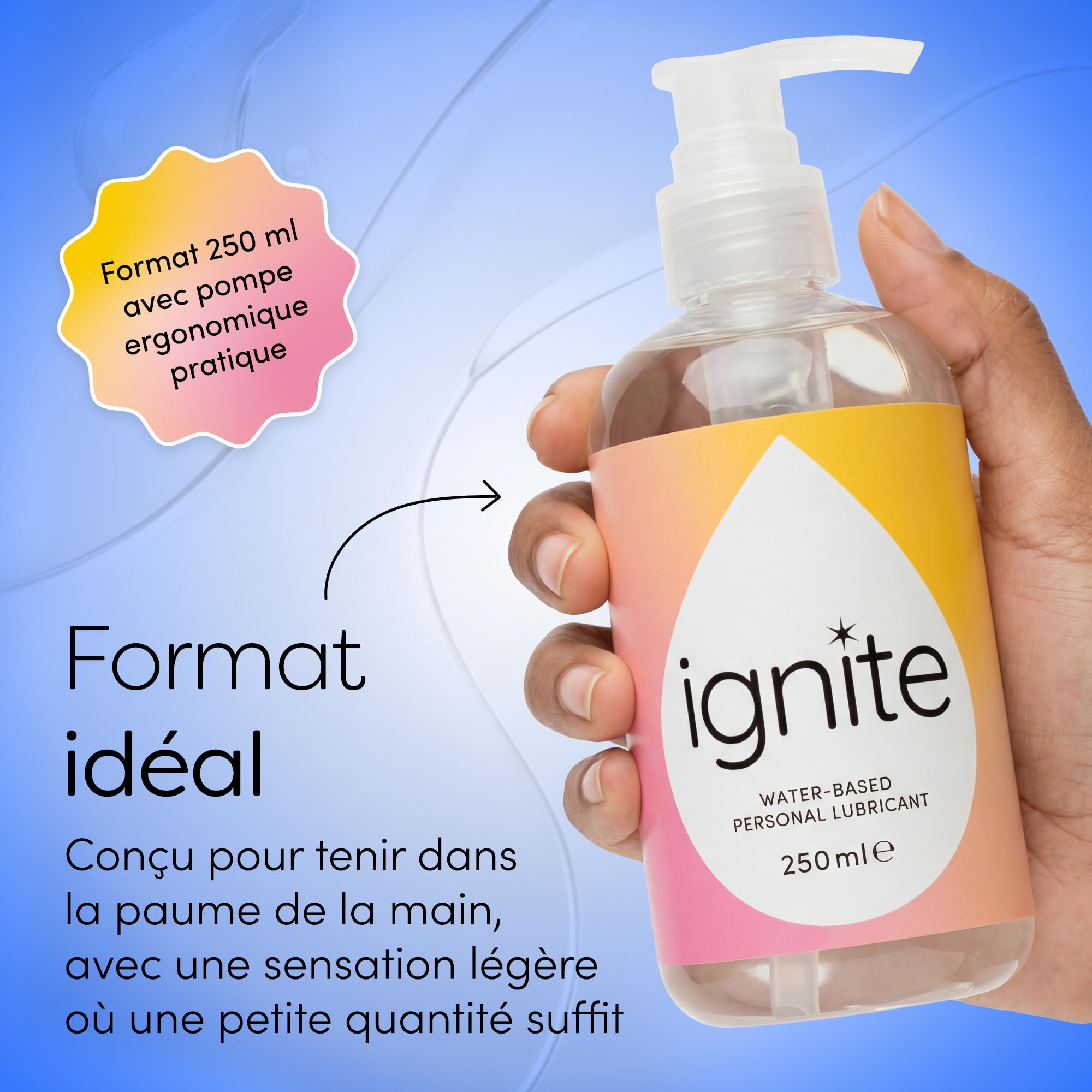 Ignite Lubricants lubrifiant 250 ml sans parfum pH neutre