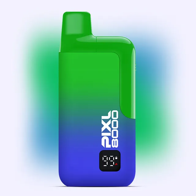 Pixl 8000 Blue Razz Lemonade puff rechargeable 20mg citron