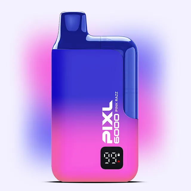 Pixl 6000 Pink Razz puff jetable 20mg framboise bonbon