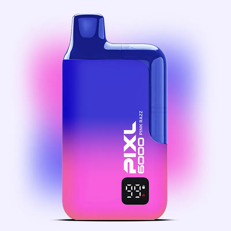 Pixl 6000 Pink Razz puff jetable 20mg framboise bonbon