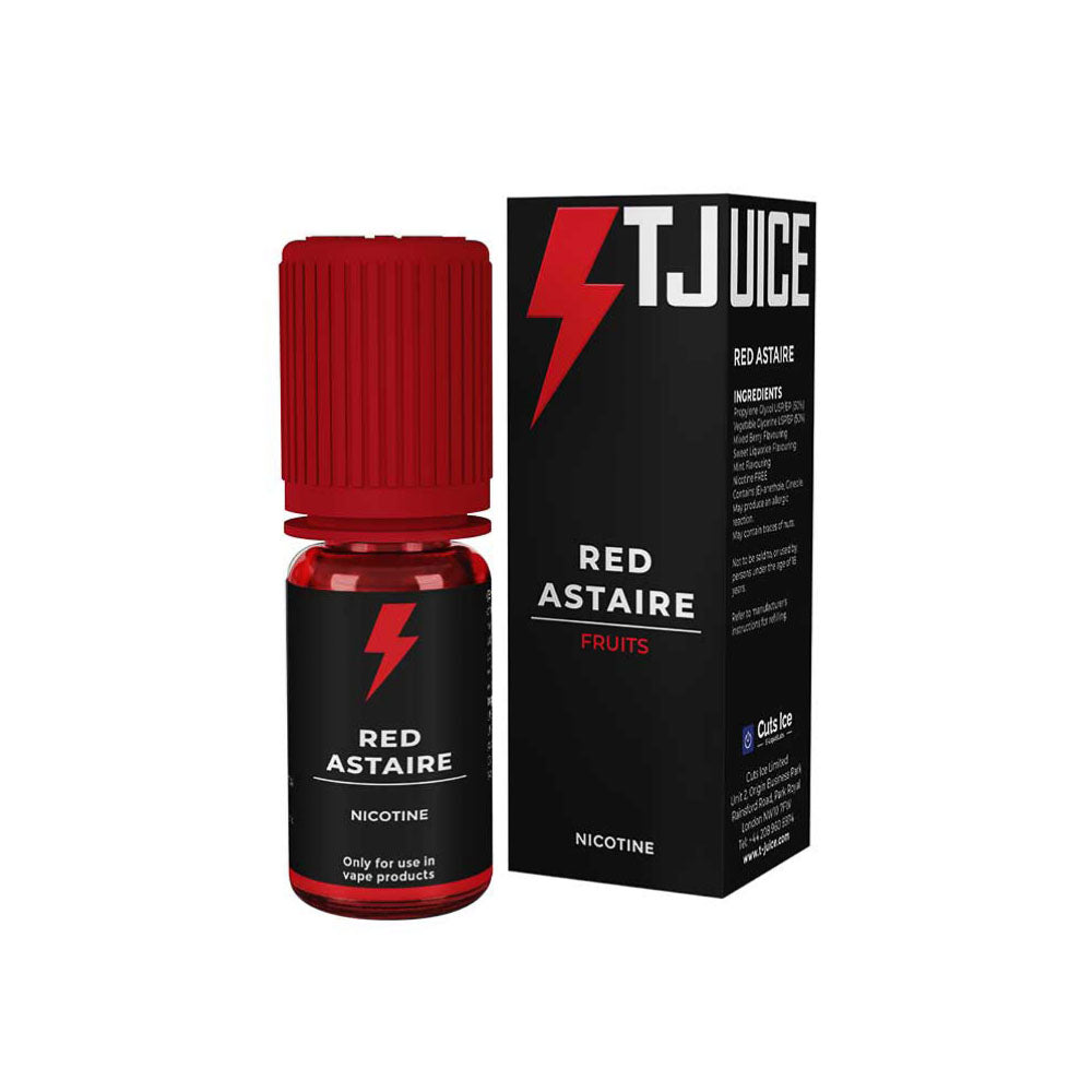 TJuice Red Astaire e-liquide 10ml 12mg fruits menthe