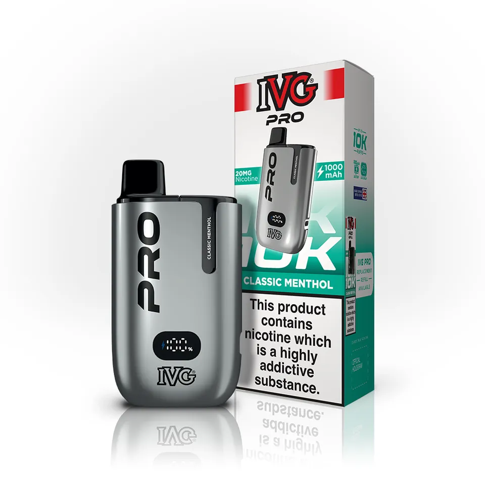IVG PRO 10K Classic Menthol pod rechargeable 20mg menthol frais