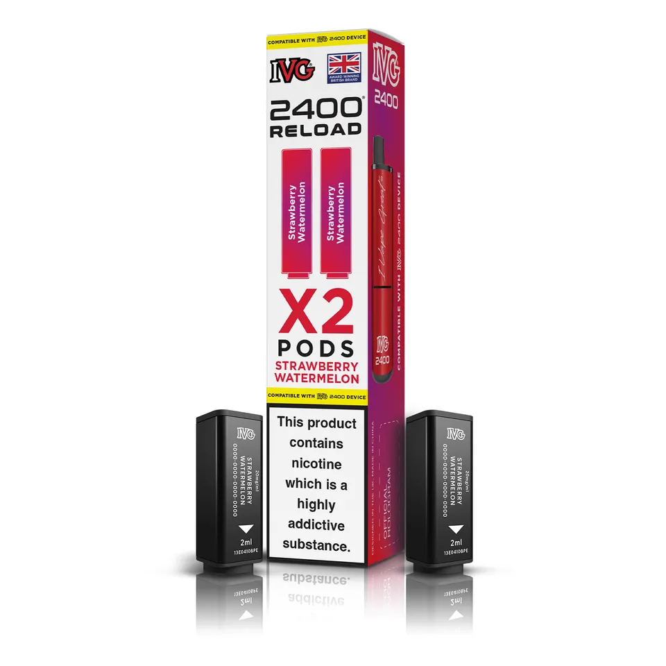 IVG 2400 Strawberry Watermelon Pod prérempli 20mg x2 fraise