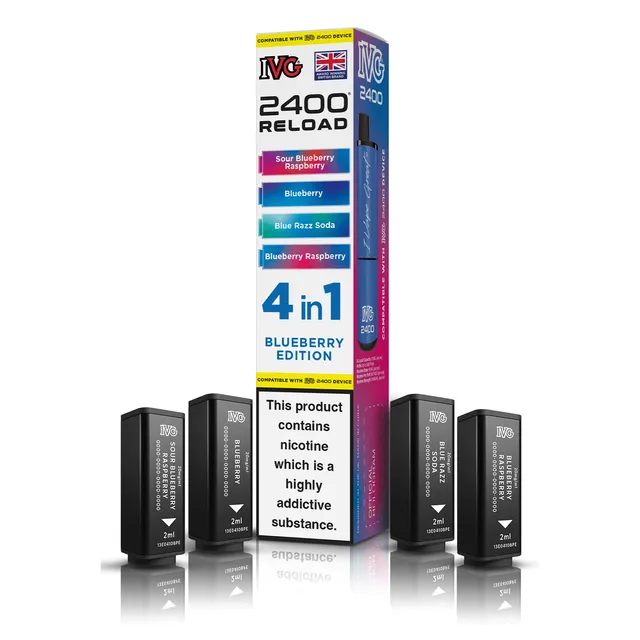 IVG 2400 Blueberry Edition pod rechargeable 4-en-1 myrtille