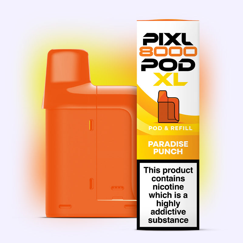 Pixl 8000 Paradise Punch pod rechargeable 20mg tropical menthe